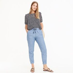 J. Crew lightweight chambray joggers